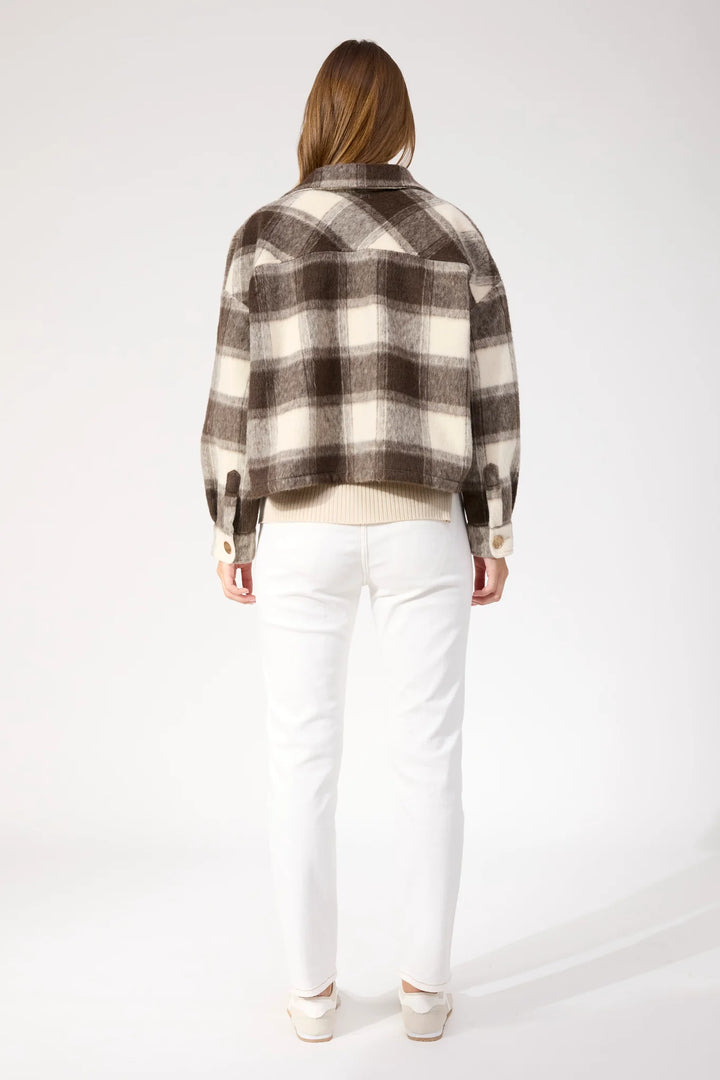 Fargo Cropped Jacket - Brown