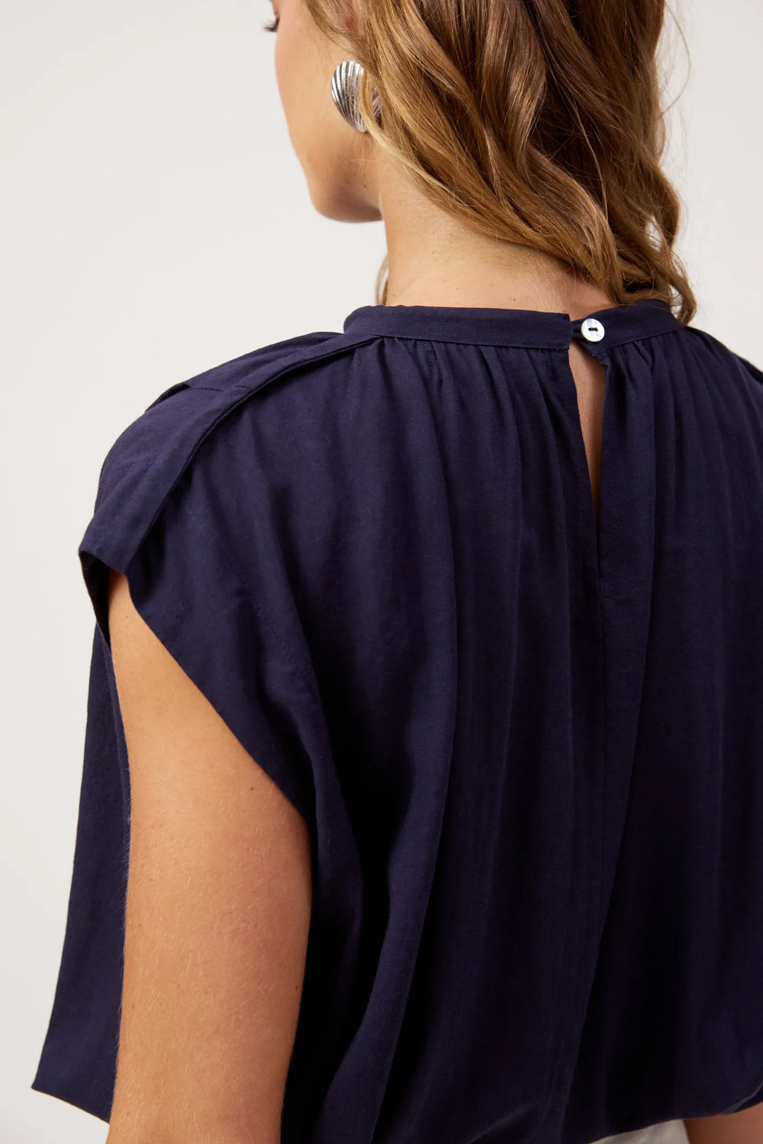 Positano Navy Top | Haven