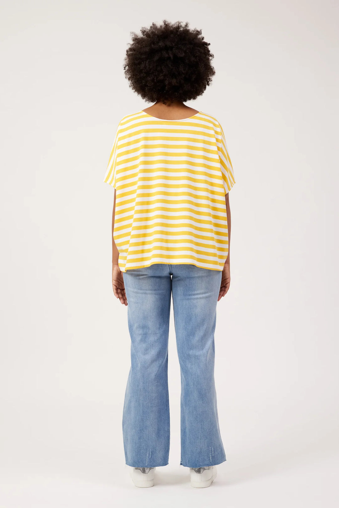 Kos Yellow Stripe Tshirt O/S | Haven