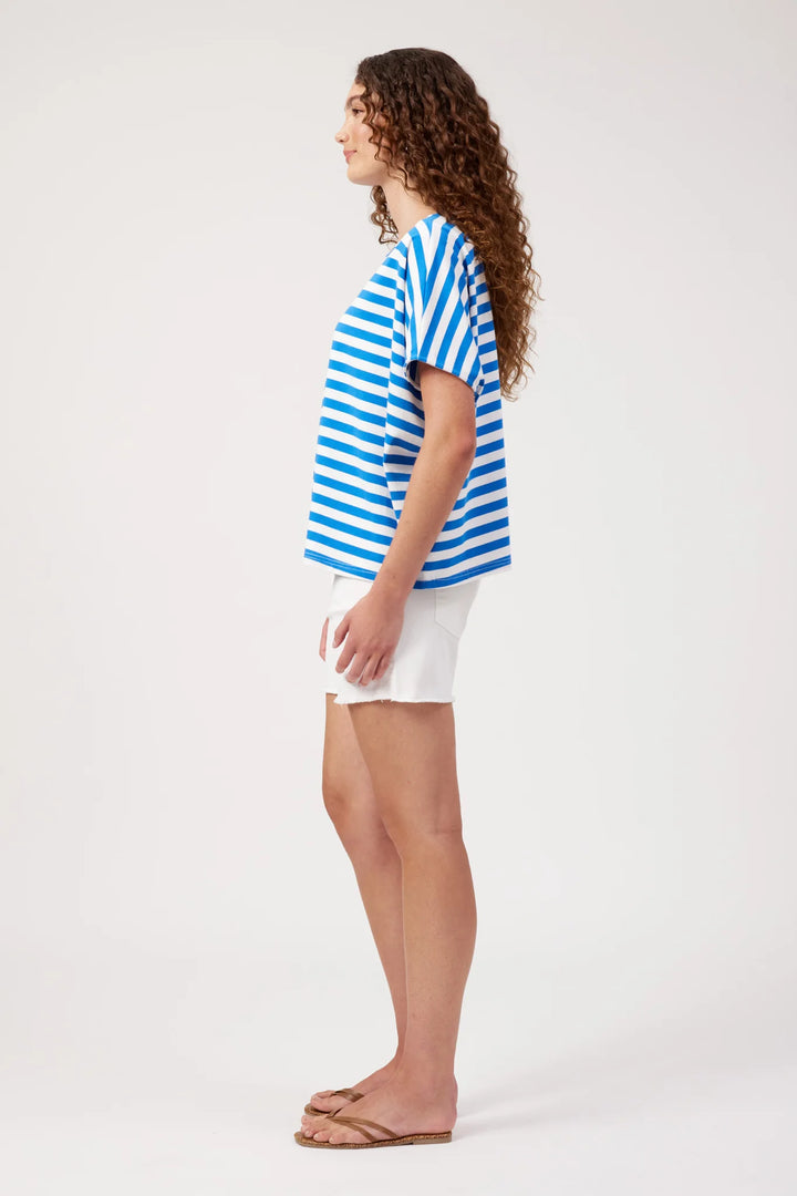 Kos Blue Stripe Tshirt O/S | Haven