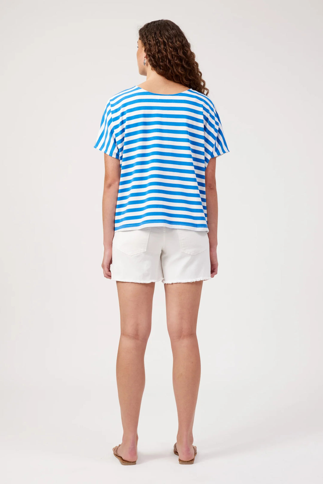 Kos Blue Stripe Tshirt O/S | Haven