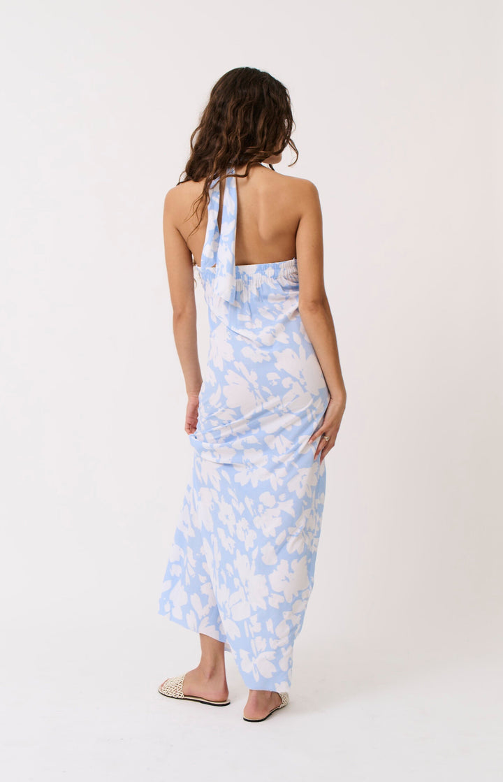 Sabrina Halter Dress  - Floral Mist