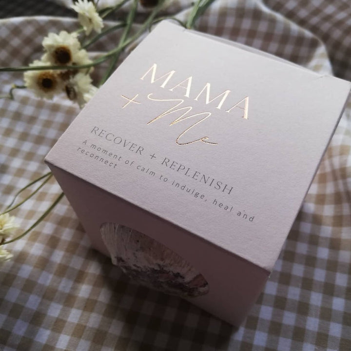 Mama and me recover and replenish bath bomb available from www.thecollectivenz.com