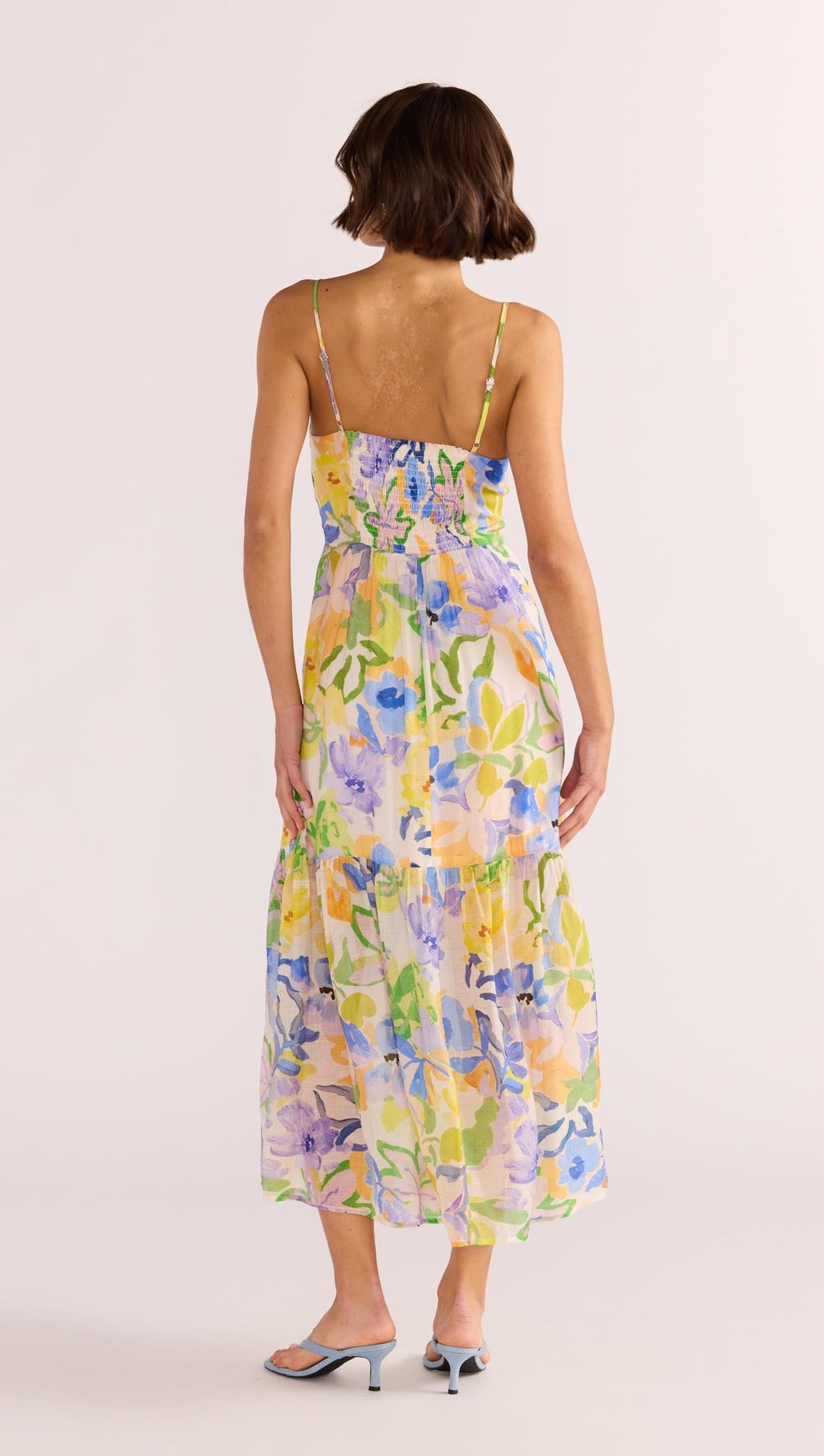 The Fable Tie Midi Dress encapsulates divine femininity. Featuring a bold floral pattern on a lightweight fabrication, available from www.thecollectivenz.com