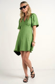 Get ready for the summer event season with the Adelaide Apple Puff Sleeve Mini Dress available from www.thecollectivenz.com