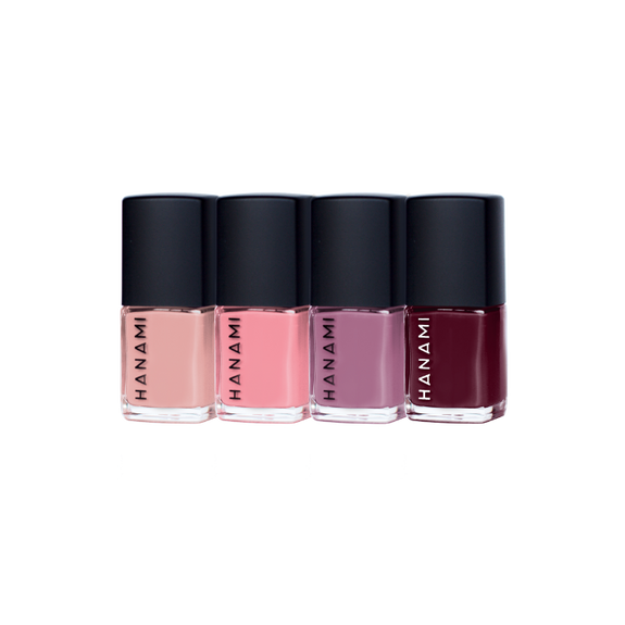 Hanami mini nail polish gift pack available from www.thecollectivenz.com