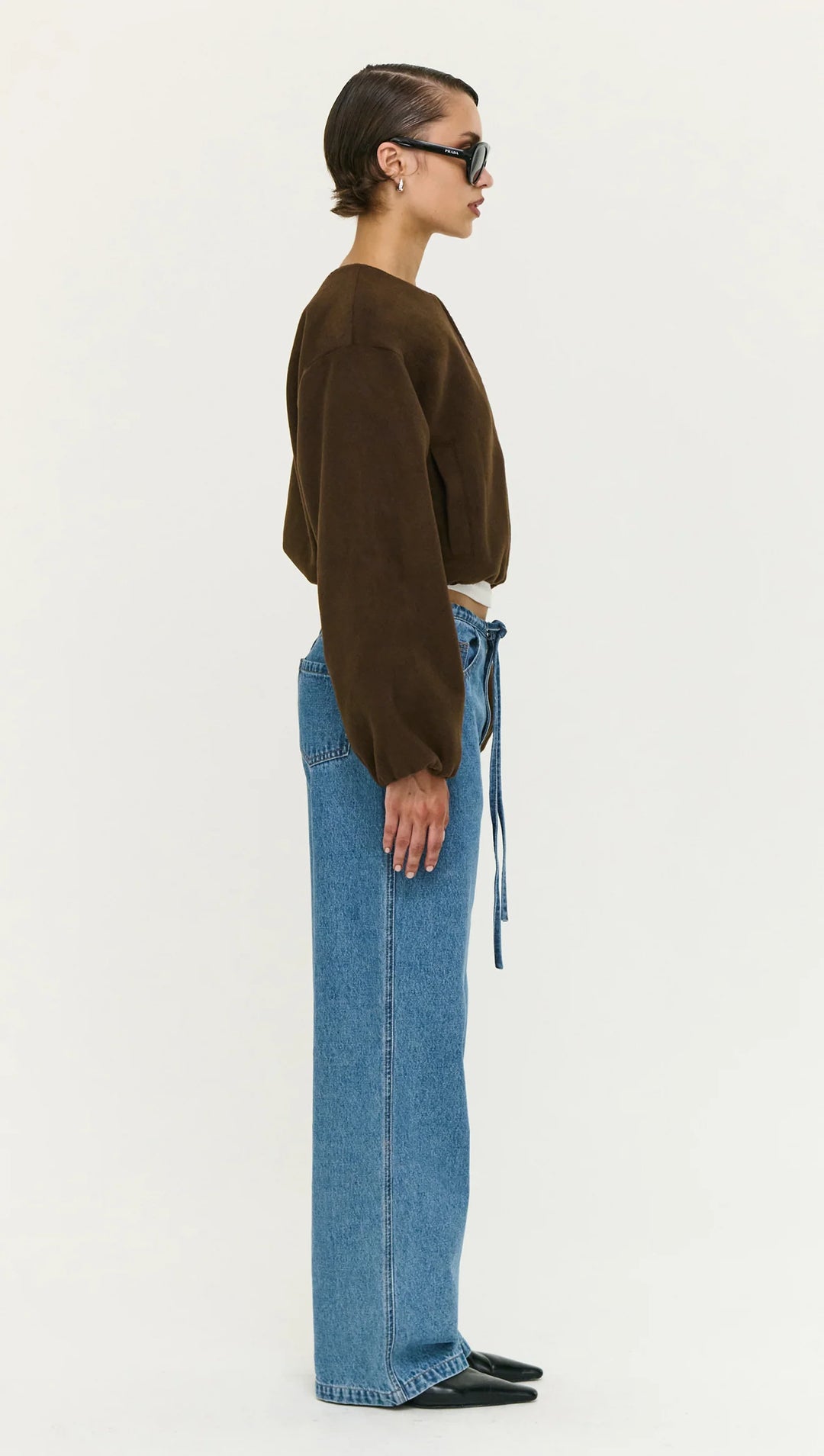 Alaric Cropped Jacket - Chocolate