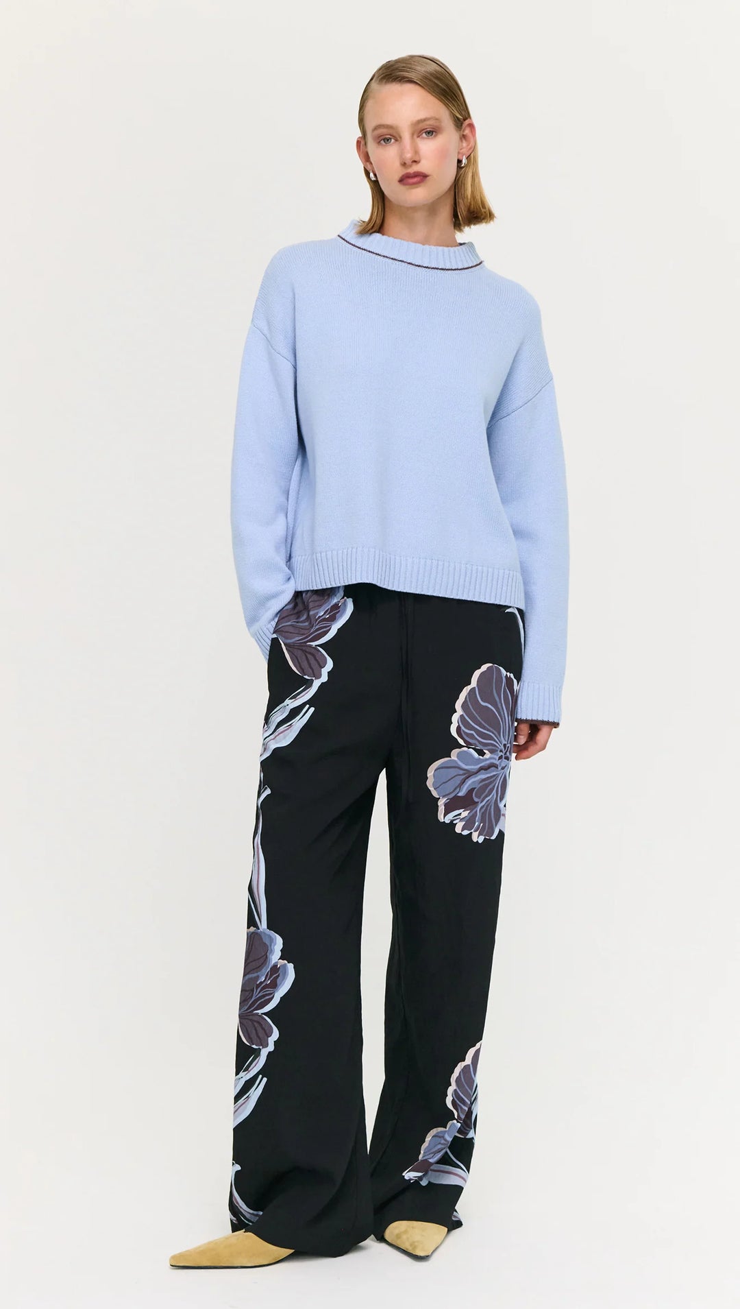 Harvey Knit Jumper- Sky Blue