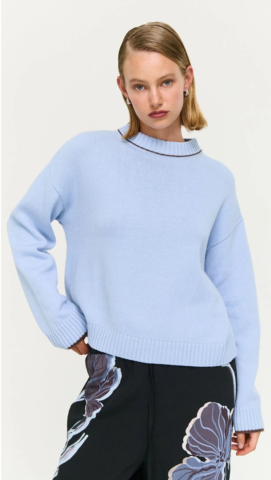Harvey Knit Jumper- Sky Blue