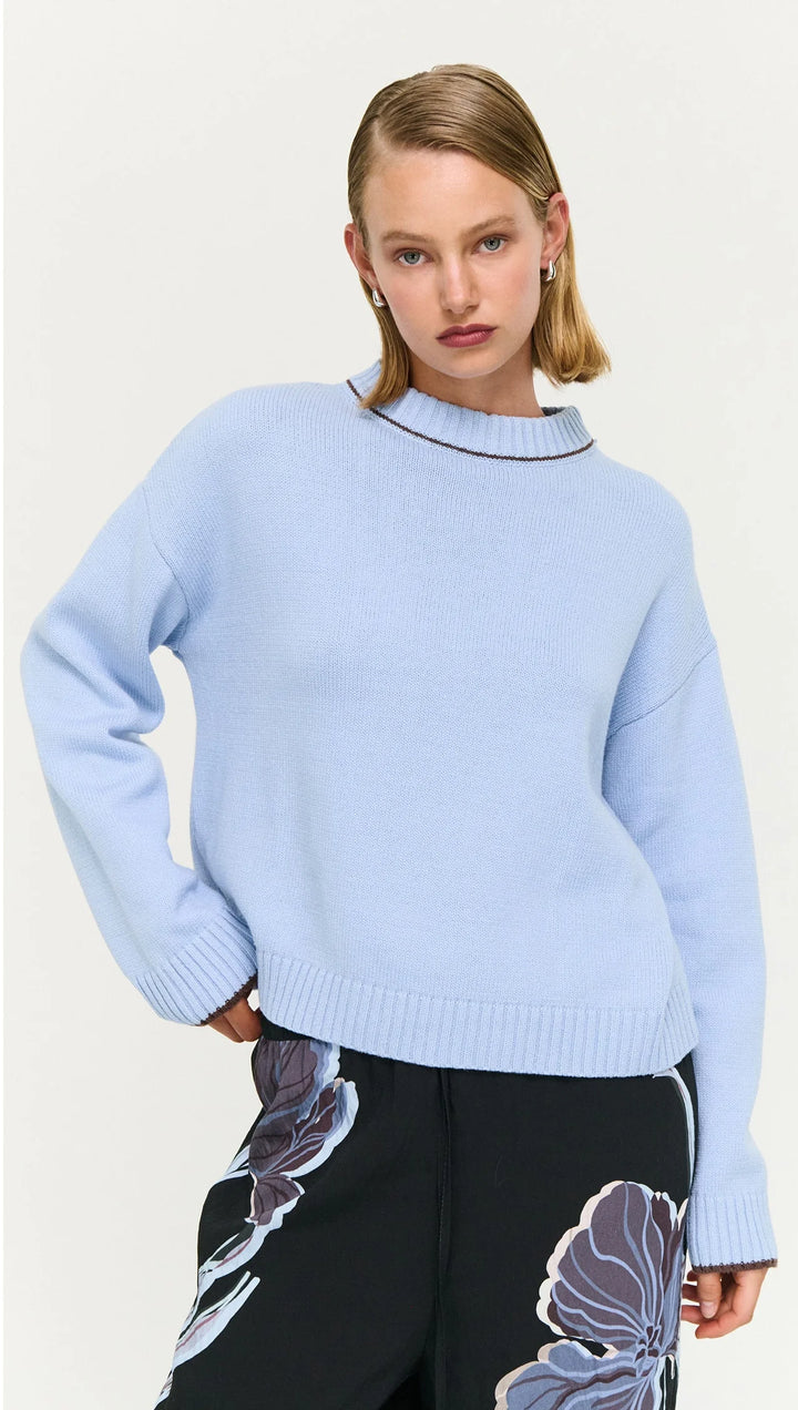 Harvey Knit Jumper- Sky Blue