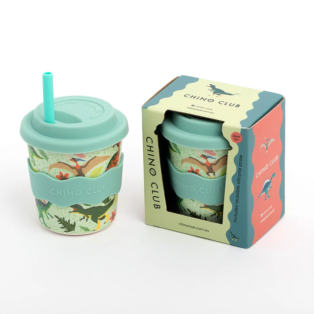 Baby Chino Cup 8oz -  Green Dino
