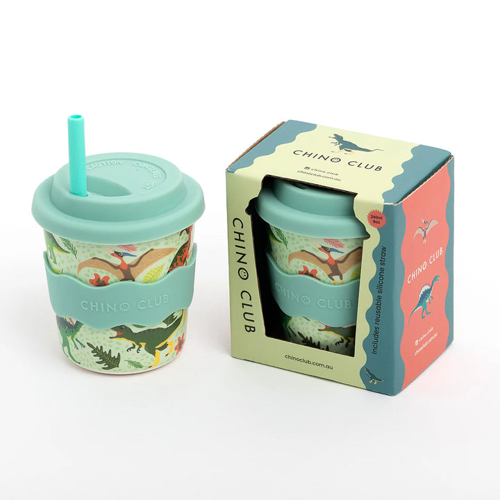 Baby Chino Cup 8oz -  Green Dino