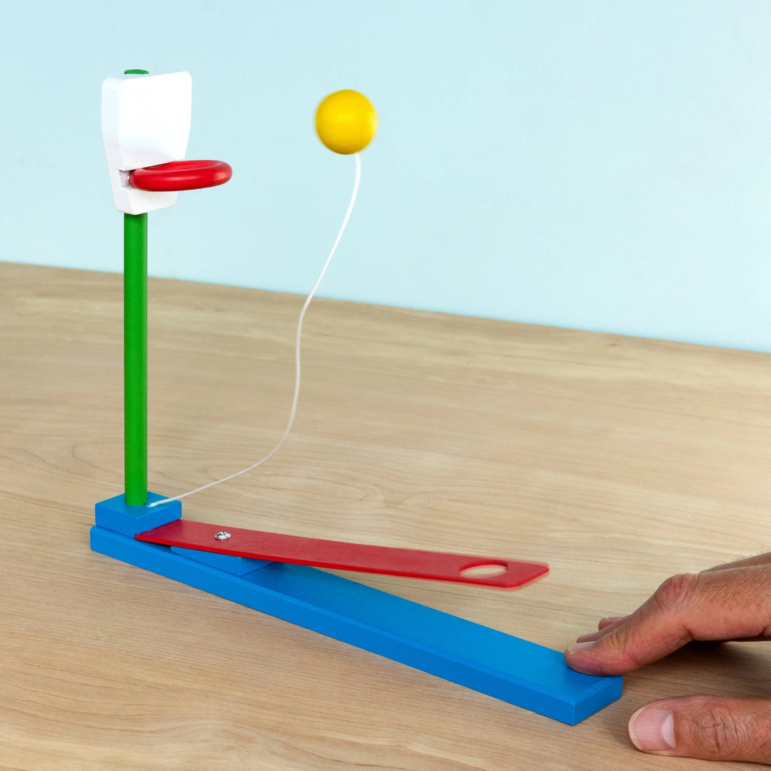 Wooden Tabletop Basketball Game