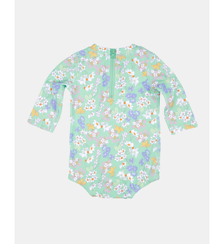 L/S Swim onesie - Sea Blossom