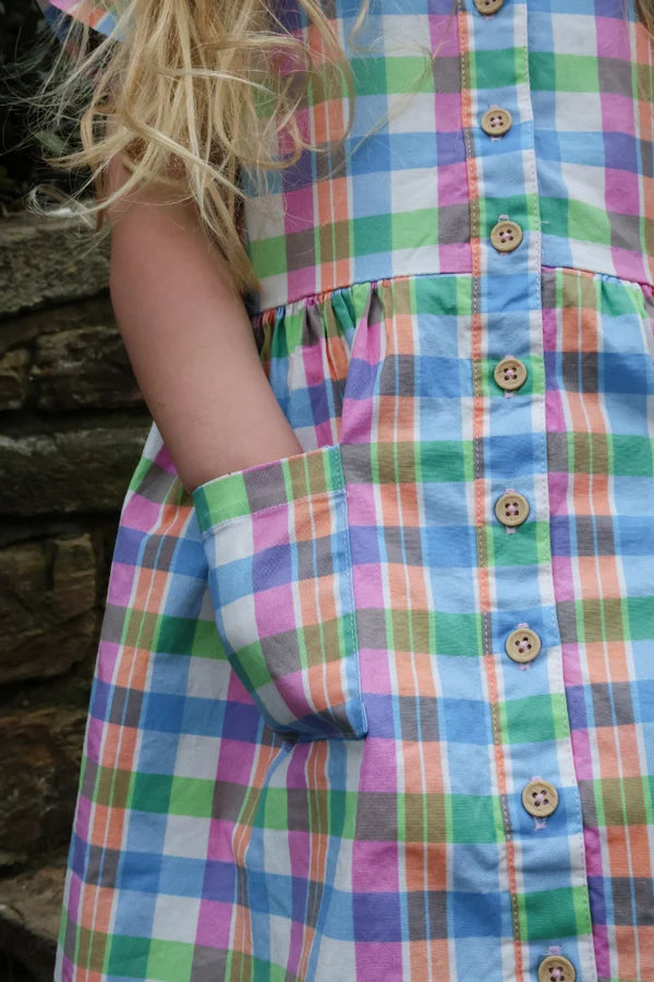 Milky Carnival Check Dress