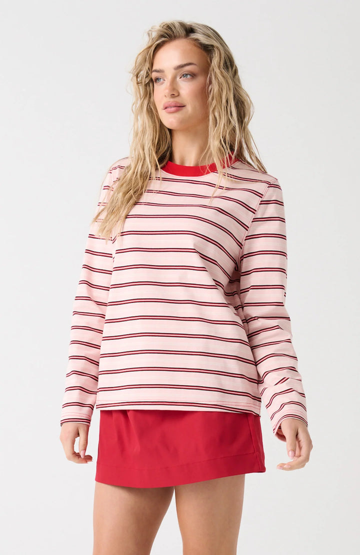 Felix LS Red Pink Stripe | Cartel & Willow