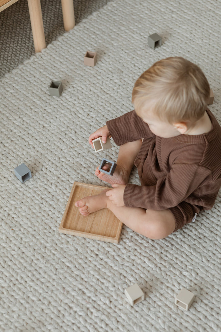 Tiny Table silicone first blocks available from www.thecollectivenz.com