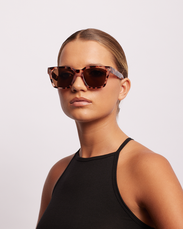 Reality mocca anvil sunglasses available from www.thecollectivenz.com