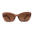Brown sunglasses on a white background
