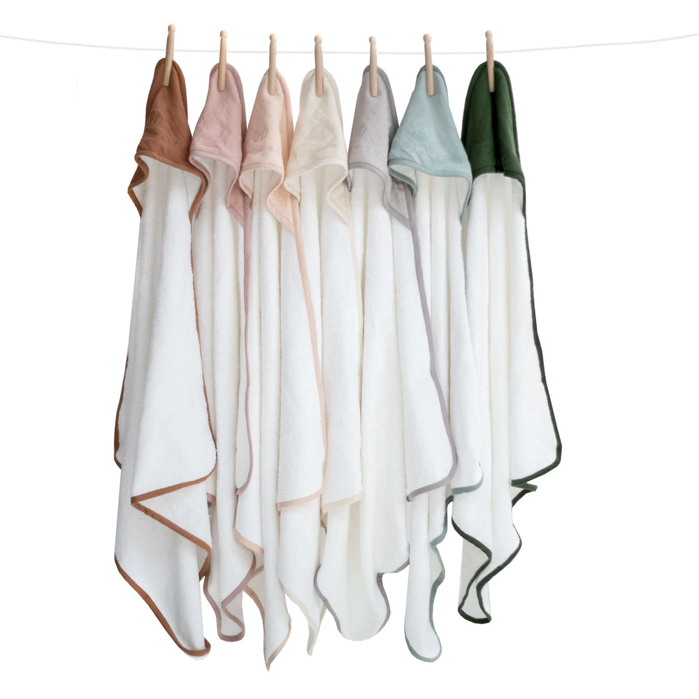 Burrow & Be baby hooded towel available from www.thecollectivenz.com