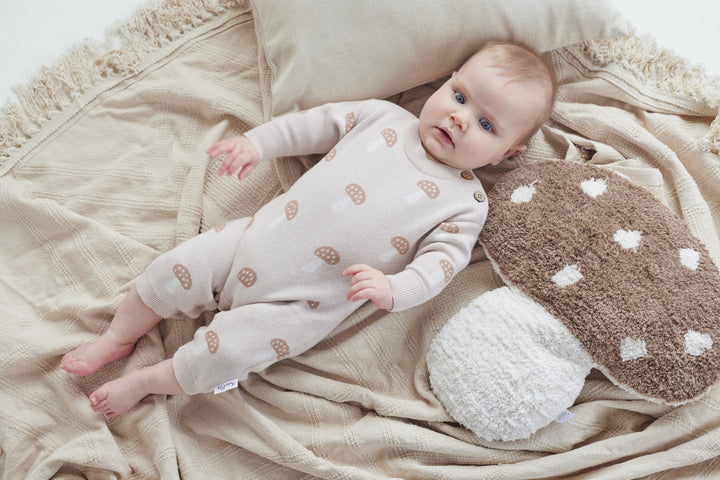 Mushroom Knit Romper