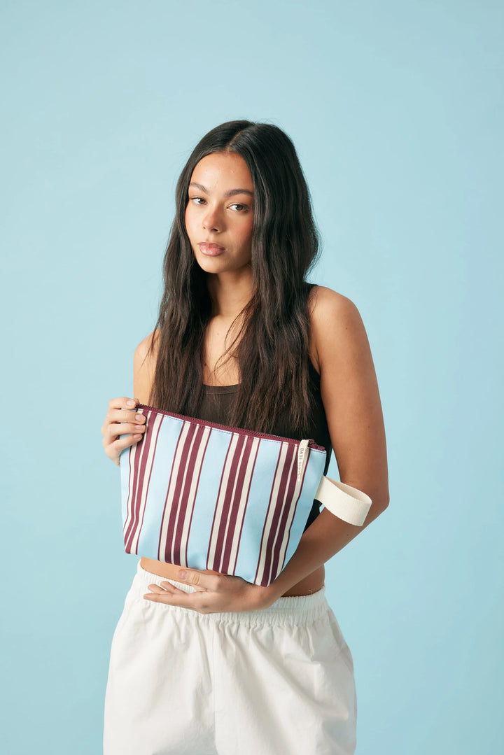 Base Wet Bag - Midi Mulberry Stripe