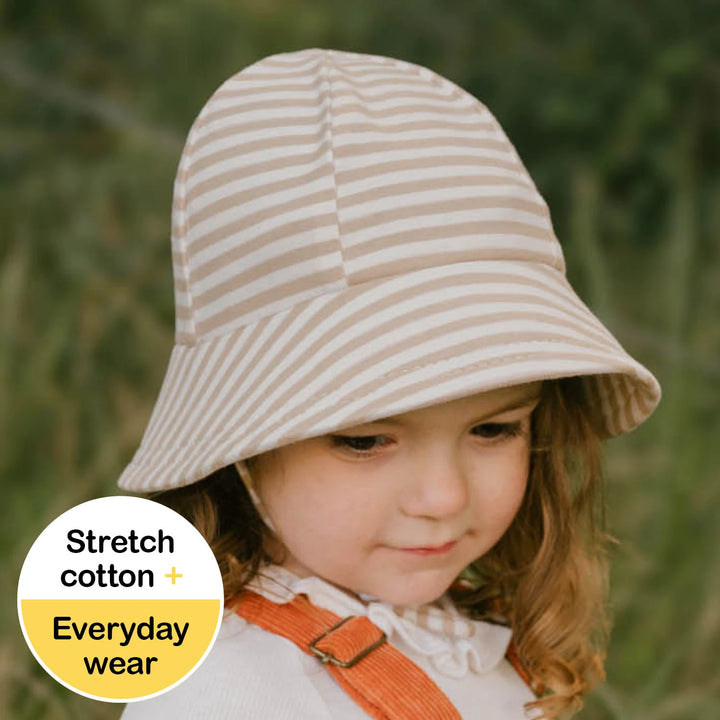 Bedhead Toddler Bucket Sun Hat - Natural Stripe
