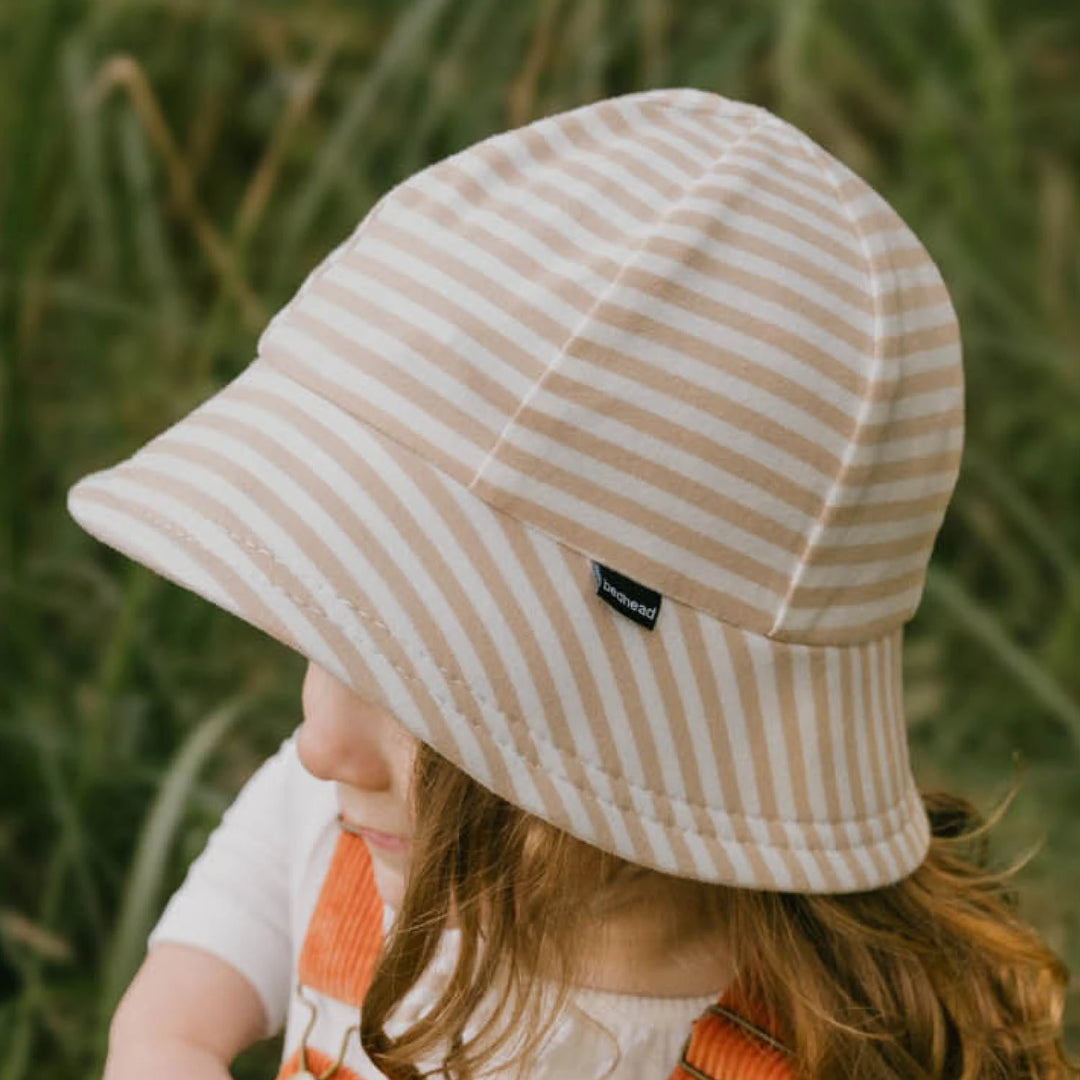 Bedhead Toddler Bucket Sun Hat - Natural Stripe