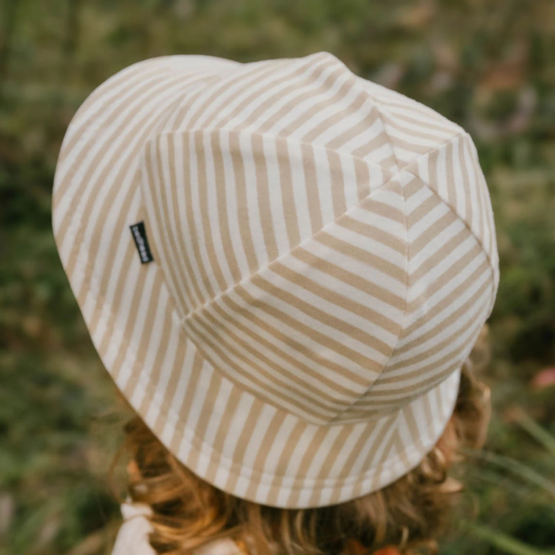 Bedhead Toddler Bucket Sun Hat - Natural Stripe