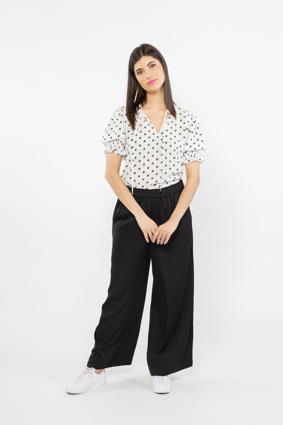 Curious Pant - Black Washer Satin (BL3377)