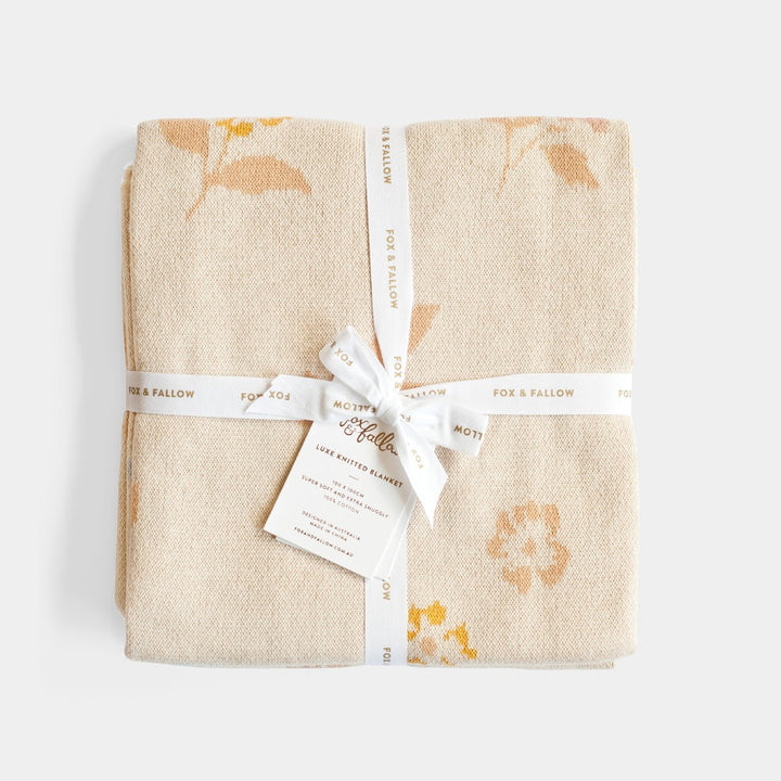 Fox & Fallow baby blanket available from www.thecollectivenz.com