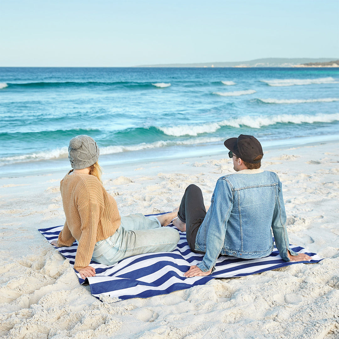 Dock & Bay Large Beach Blanket | Whitsunday Blue