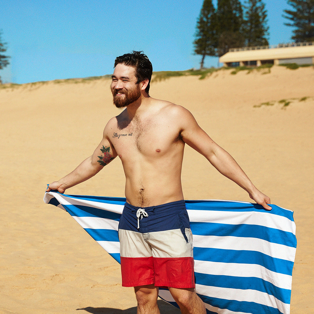 Dock & Bay: Beach Towel Cabana Collection Xl - Bondi Blue