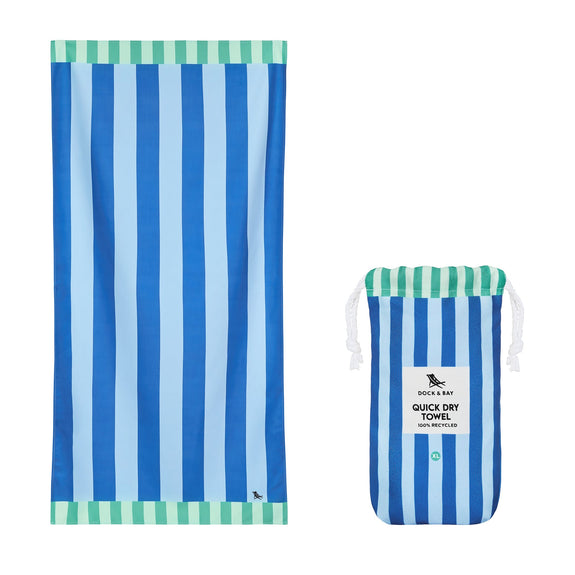 Dock & Bay: Beach Towel Clubhouse Collection XL - Blue Sky