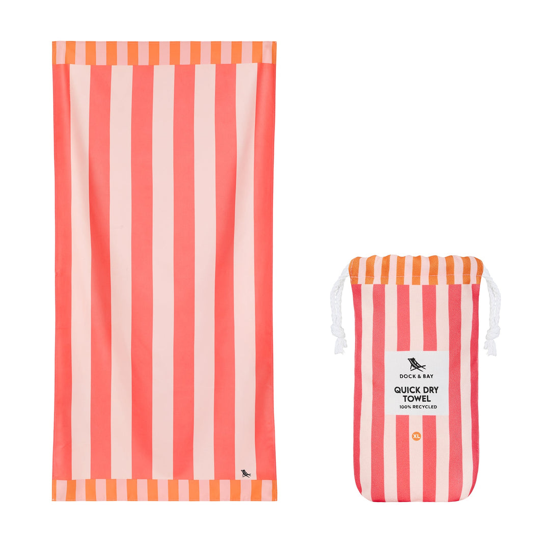Dock & Bay: Beach Towel Clubhouse Collection Xl - Raspberry Road
