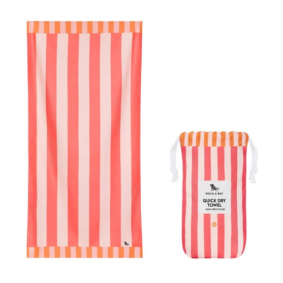Dock & Bay: Beach Towel Clubhouse Collection Xl - Raspberry Road