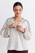 Re:Union linen blouse available from www.thecollectivenz.com