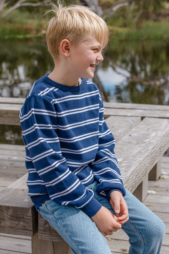  A classic Milky jumper is a versatile addition to any wardrobe, perfect for dressing up a pair of pants. Available from www.thecollectivenz.com