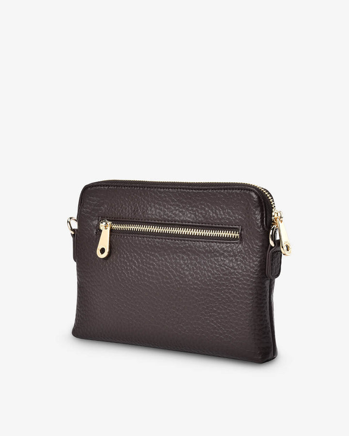 Elms & King Chocolate Bowery Crossbody Bag