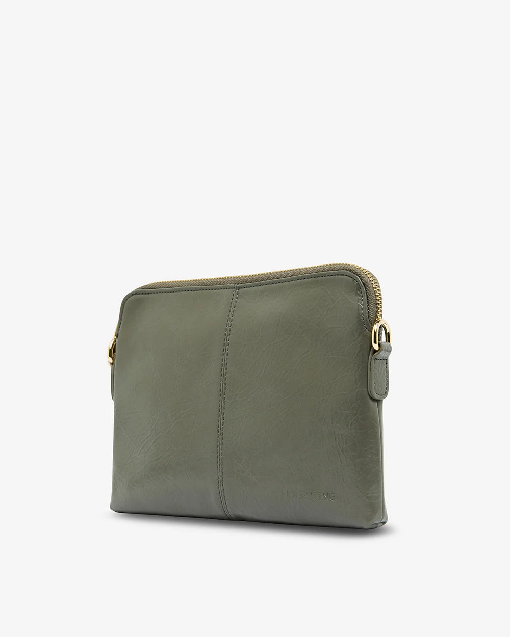 Elms & King Khaki Crinkle  Bowery Crossbody Bag