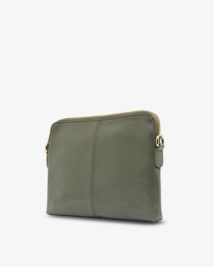 Elms & King Khaki Crinkle  Bowery Crossbody Bag