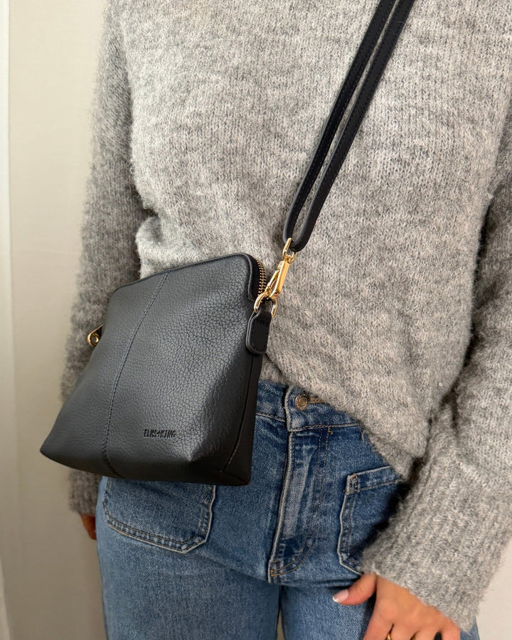 Elms & King Large Burbank Crossbody Bag - French Navy