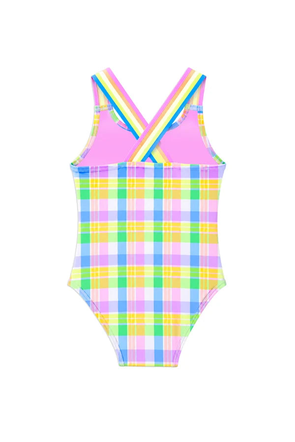Carnival Check Swimsuit | Milky