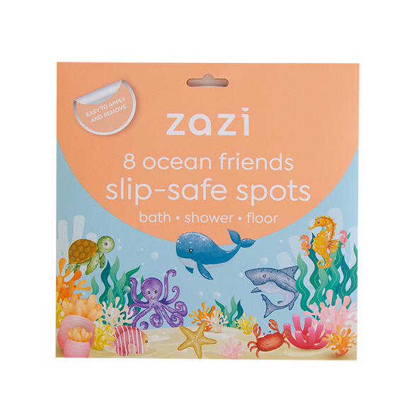 Zazi ocean friends slip safe bath spot available from www.thecollectivenz.com