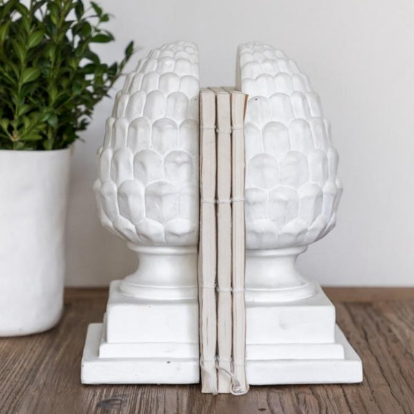 Ivory house acorn bookends available from www.thecollectivenz.com