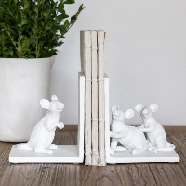 Ivory House mouse bookends available from www.thecollectivenz.com
