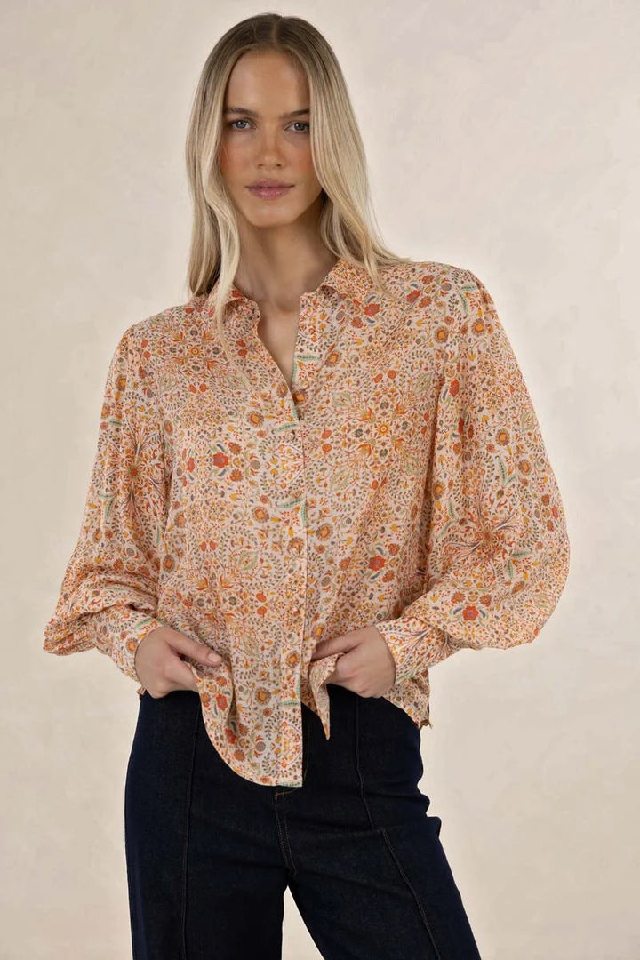 Ayla Blouse Melon Print | Humidity