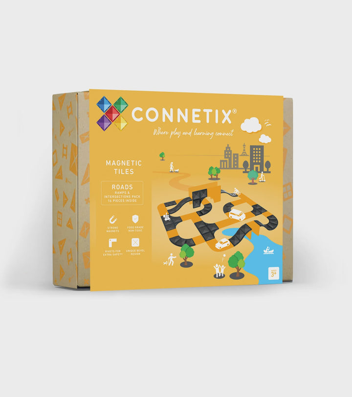 Connetix Roads / Ramps & Intersections  pack 16pc