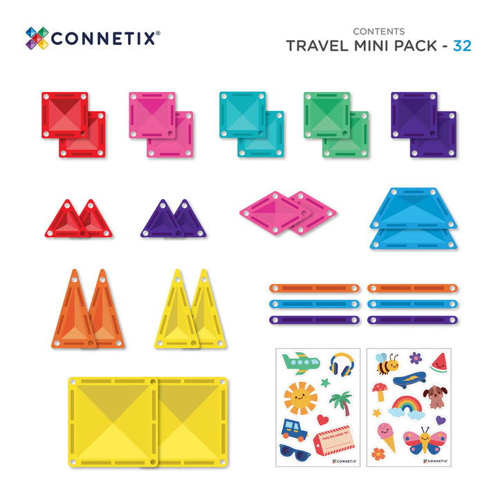 Connetix Travel Mini Pack 32 pc