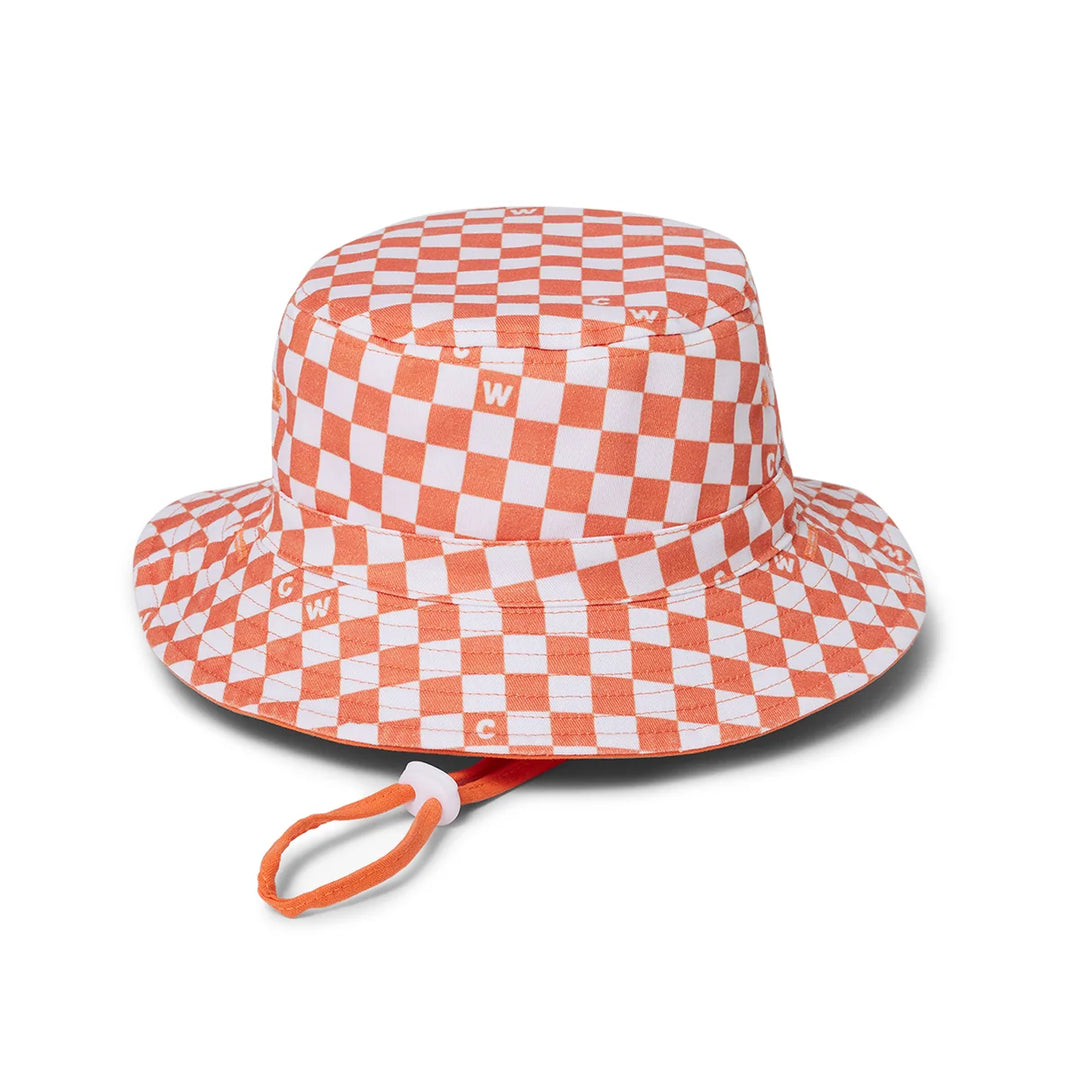 Reversible Bucket Hat Sunset Check | Crywolf